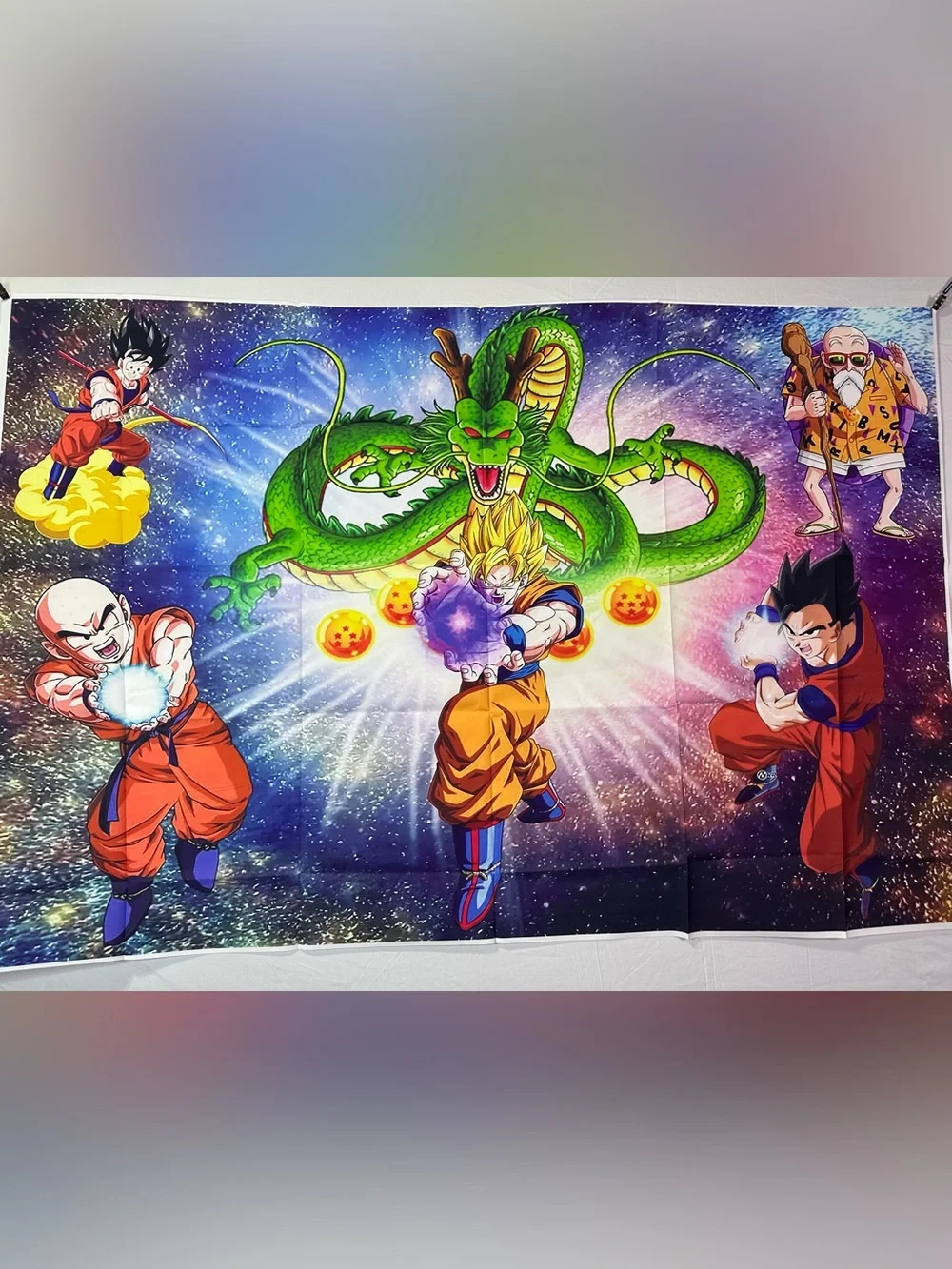 Dragon Ball Z Theme Birthday Backdrop Banner 5x3Ft.